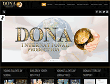 Tablet Screenshot of dona-production.com